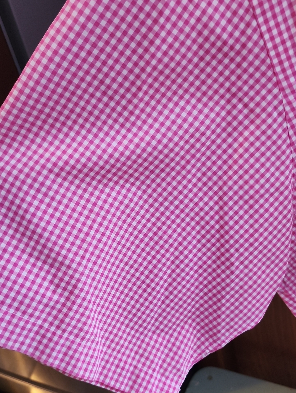 Ralph Lauren Pink Gingham Short-Sleeve Button-Down Shirt XL - Picture 10 of 11